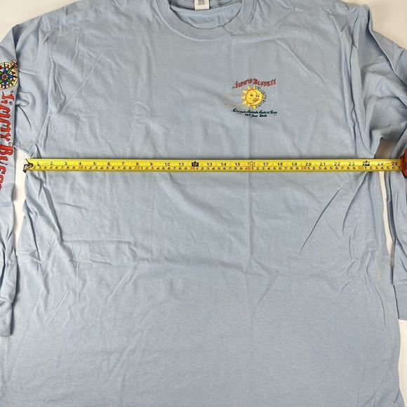 Jimmy Buffett Unisex 2XL Blue 2018 I Don't Know Tour Shirt Long Sleeve Crew Neck - Picture 10 of 13